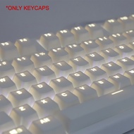 (sell well 430BNGF) Mechanical Keyboard Keycaps White ABS Transparent Backlight 108 Keys Suit for An