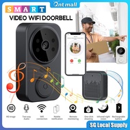 [SG Stock] Wireless Doorbell with WiFi Camera Chime Video Door bell 2-Way Audio, Voice Changer Night Vision Rechargeable