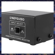 (RZDW) 2 in 1 Out or 1 in 2 Out Audio Source Signal Selector Switcher Speaker Audio Source Switcher 