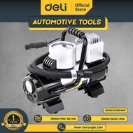 Deli Pompa Angin Portable Silinder Tunggal Otomatis 100W DL8058