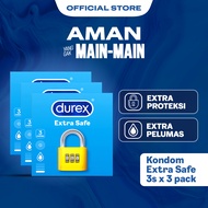 Durex Extra Safe Kondom Tebal Pria Lebih Aman 3s (3 pcs) - Condom