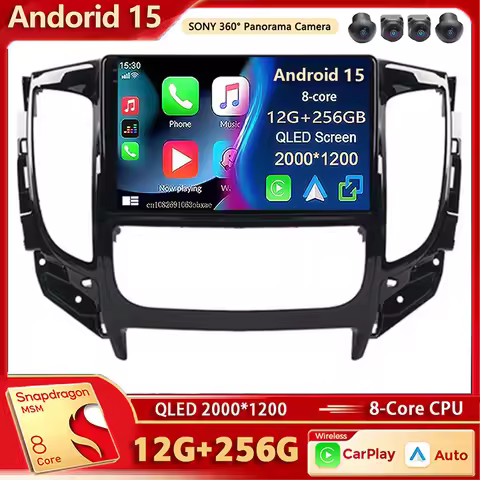 Android 15 Car Radio Multimedia Player For Mitsubishi Pajero Sport 3 L200 5 Triton 3 2015 2016 2017 