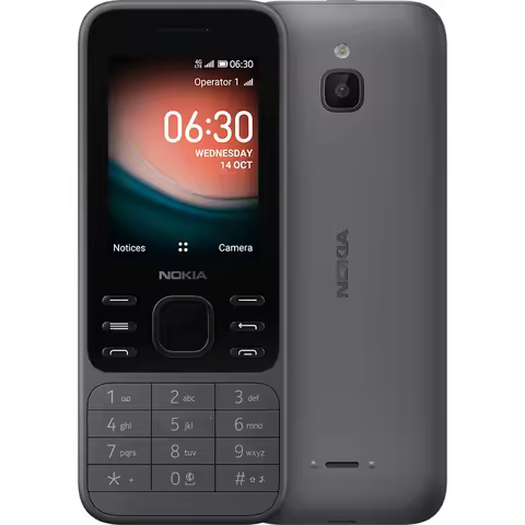 Nokia 6300 2020 4G Backup Phone 2SIM 2.4-inch 1500mAh WiFi Hotspot Sharing FM Radio 3.5mm Bluetooth 