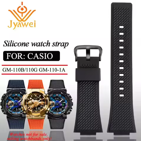 Resin silicone watch strap For Casio G-SHOCK GM-110B/110G watchband GM-110 waterproof rubber bracele