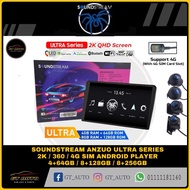 SOUNDSTREAM ANZUO ULTRA 4+64GB / 8+126GB / 8+256 2K SCREEN / 360 CAMERA / DSP &amp; 4G SIM CAR ANDROID PLAYER 9 / 10 INCH
