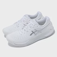 Asics 網球鞋 GEL-Resolution 9 D 女鞋 寬楦 白 銀 溫網 亞瑟膠 運動鞋 亞瑟士 1042A226100