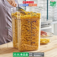 Transparent Square Food Storage Box with Lid Commercial Kitchen Sealed Refrigerator Grain Storage Bu
