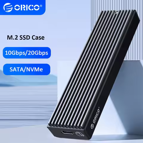 ORICO M2 SSD Enclosure 10Gbps/20Gbps NVMe SATA External Case USB 3.2 Gen 2 Dual Protocol Storage Box