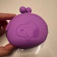 Snoopy 紫色 散子包 coins bag