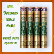 RSL Tourney No.1 Gold Color Speed 76 Badminton Shuttlecock (WeThai Shop)