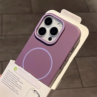 เคสโทรศัพท์แบบแข็ง Titanium Grey Cement Strong Magnetic Attraction สำหรับ Apple 16 pro 15 Business 1