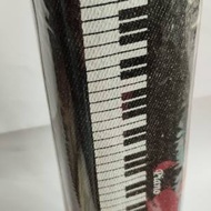牛仔布筆袋(鋼琴圖案)