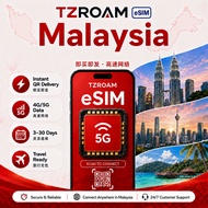 eSIM Malaysia eSIM 3-20 Days Total 3GB-50GB Unlimited Data | Instant Email Delivery | High Speed Mal
