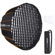 Godox QR-P120 47in / 120cm Deep Parabolic Softbox Bowens Mount with Grid,Carrying Bag for Photo Stud