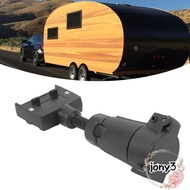 JONY Trailer Adapter Plug, Female to Flat 7 PIN 7 PIN Round Female, Durable Construction Wiring Conn