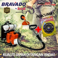 APACHE/BRAVADO/WINAS/AVITA TurboCUT BG328 Backpack Brush Cutter Mesin Rumput 32.8cc 2 TAHUN WARRANTI