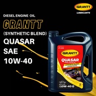 UMW GRANTT QUASAR SYN 10W-40 API CI-4 7L Diesel Engine Oil (Synthetic Blend) Minyak Hitam (Premium Products By UMW)