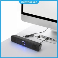 Wired Stereo Desktop Speakers 4D Surround Compact Sound Bar for TV PC Laptop Gaming Home Theater [sh