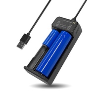 Lithium Battery Charger 14500 18650 21700 26650 Dual Slot Charger