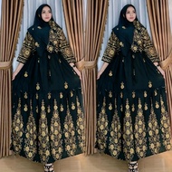 Gamis Hindi Aruhi – Katun Rayon Busui Lengan Panjang Free Hijab – Standar & Jumbo