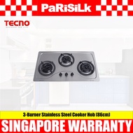 TECNO SR98SV 3-Burner Stainless Steel Cooker Hob (86cm)