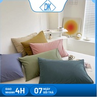 High quality Korean cold elastic pillowcase in solid color/Pillowcase (40x60 or 50x70cm) - Dang Khoa