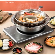 [LOCAL STOCK] Hot Pot / Steamboat Pot Rotary Lifting Multi-function Stainless Steel Yuanyang Induction Cooker POT