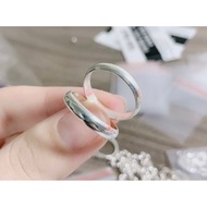 (WIN SILVER) BW269 High quality S99 silver ring, smooth diamond ring, solid ring