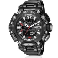 SMAEL Men's Watches Sports Outdoor Waterproof Military Watch Date Multifunction Tactics LED Face Ala