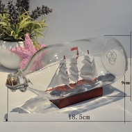 Boat in a luxurious and meaningful gift bottle V4 (18.5x9cm)
