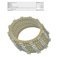 8PCS Motorcycle Clutch Friction Plates KIT For Kawasaki KDX250 KDX 250 KDX250R D1-D4 F1-F4 91-94 KX2