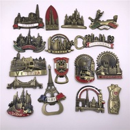 Metal Fridge Magnet Dubai American Golden Gate Bridge Austria Vienna Venice Turkey London Magnetic R