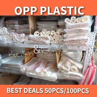 OPP Plastic Bag With Adhesive RESEALABLE 50/100pcs|OPP PLASTIC|PLASTIC OPP ADHESSIVE|OPP PLASTIC|OPP