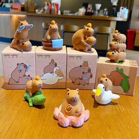 Authentic Capibala Dolphin Resin Blind Box Female Creative Trend Car Center Control Pendant Furnitur