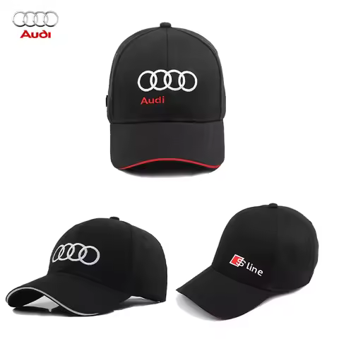 Car Baseball Cap For Audi Sline A4 B5 B6 B7 B8 A1 A3 A6 A5 A7 A8 Q3 Q5 Q7 TT S3 S6 Hat Outdoor Motor