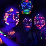 Body Fluorescent Paint Pen Water-Soluble Facial Paint Paint uv Light Glowing Crayon Holiday Hallowee