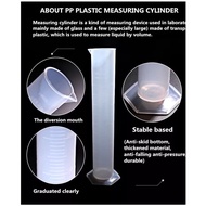 Lab Plastic Measuring Cup Cylinder Shape Measuring Tube Measuring Cylinder Measuring Cup 10ml 25ml 50ml 100ml 250ml 500ml 1000ml