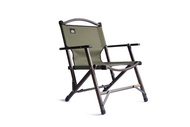 Camping Bar x cAmP33聯名純手工實木可收納椅/ 軍綠色