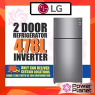LG 2 Door Fridge 478L GN-C602HLCC Top Freezer with Inverter Linear Compressor GNC602HLCC Peti Sejuk