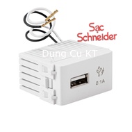 [Chính hãng] Hạt sac USB 2.1A đơn dòng Concept SCHNEIDER_3031USB_WE