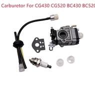 Carburetor For Walbro CG430 CG520 BC430 BC520 40-5 44-5 43cc 49cc 50cc 52cc Brush Cutter 2-Stroke En