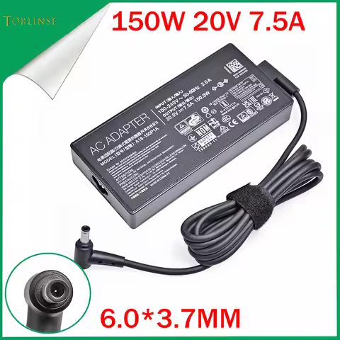 20V 7.5A 150W 6.0*3.7mm Charger AC Notebook laptop adapter For ASUS Rog FX95D VX60G TUF Gaming A15 F