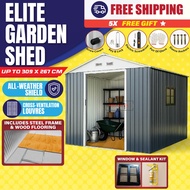Ready Stock Outdoor Metal Shed Garden Storage Backyard Storage large setor laman Besar outdoor Garde
