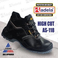 OSHC Approved Adela Safety Shoes AS118 For Men Anti-smash-proof Safety Shoes Steel Toe Steel
