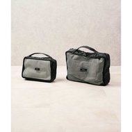 Japan 3COINS Compression Storage Bag Two Sizes S/M Luggage Clothing Travel Abroad Black Mesh