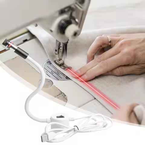 Magnetic Positioning Quilting Light with Adjustable Dot/Straight Line/Crosshair Light Magnetic Attac