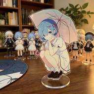 Re:Zero Rem Umbrella Theme Acrylic Stand Umbrella Print Anime Desktop Collectible Gift Merchandise