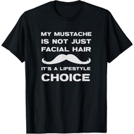 Vintage Mustache Hipster Funny Hipster For Men Birthday Dad T-Shirt