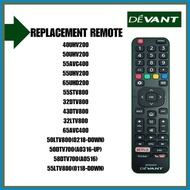 ◙ ◨ ♣ Devant Remote Control 40UHV200/ 50UHV200/ 55AVC400/ 55UHV200/ 65UHD200/ 50DTV700(A0316-UP)/ 5