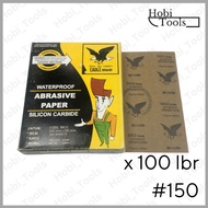 PACK - EAGLE DUCO SANDPAPER GRIT 150 - SILICONE CARBIDE SANDPAPER 150 GRIT